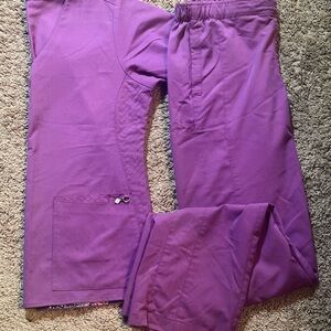 Vera Bradley Purple Casual Pants with Elastic Waistband